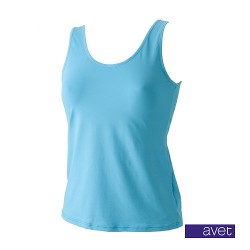 Avet top brede band turquoise s SALE