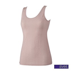 Avet top brede band print rosa