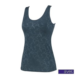 Avet top Flor br band petrol l